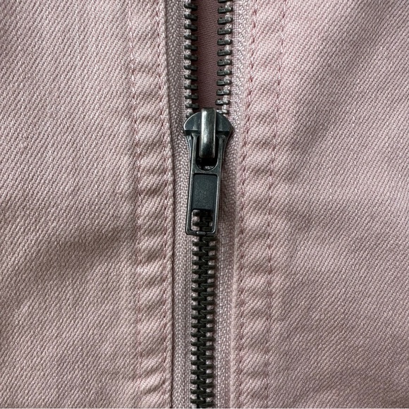 NWT Baccini Pink Moto Zip Jacket with Lace-Up Cuffs Size M Balletcore Coquette - Picture 4 of 12